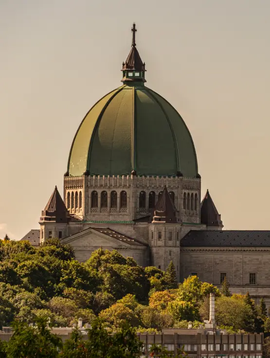 Saint Joseph's Oratory of Mount Royal — the largest church in Canada, crowned by its landmark green dome.